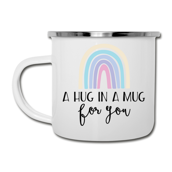 A Hug in a Mug Camping Mug - white
