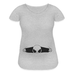 Alien Bursting Out of Stomach Women’s Maternity T-Shirt - heather gray