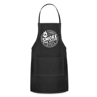 I Only Smoke the Good Stuff Adjustable Apron - black