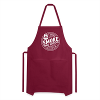 I Only Smoke the Good Stuff Adjustable Apron - burgundy