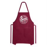 I Only Smoke the Good Stuff Adjustable Apron - burgundy