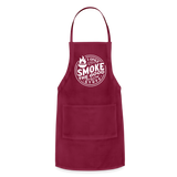 I Only Smoke the Good Stuff Adjustable Apron - burgundy