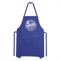 I Only Smoke the Good Stuff Adjustable Apron - royal blue