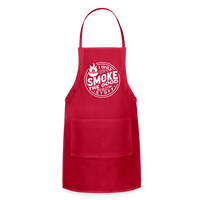 I Only Smoke the Good Stuff Adjustable Apron - red