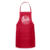 I Only Smoke the Good Stuff Adjustable Apron - red