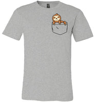 Cute Sloth in a Pocket Shirt for Kids