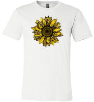 Leopard Print Sunflower Shirt for Women