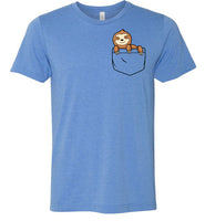Cute Sloth in a Pocket Shirt for Kids