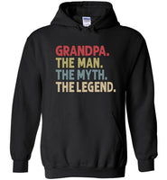 Grandpa The Man The Myth the Legend Hoodie