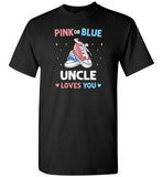 Pink or Blue Uncle Loves You Baby Shoes Shirt