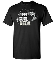 Reel Cool Deda Fishing Themed Shirt for Serbian Grandpa Men