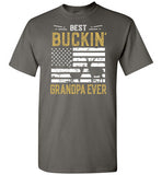 Best Buckin Grandpa Ever Shirt - Funny Deer Hunting Gift for Men