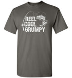 Reel Cool Grumpy Funny Fishing Shirt for Men Grandpa