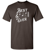 Best Dad Ever Music Notes Shirt