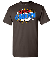 Super Grandpa Cartoon Bubble Retro Comic Style Shirt
