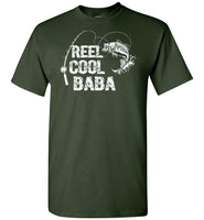 Reel Cool Baba Fishing Shirt for Men Gift for Fisherman Grandpa