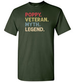 Poppy Veteran Myth Legend Shirt for Men Dad or Grandpa