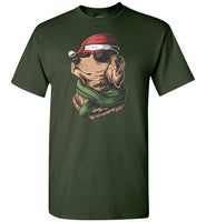 Golden Retriever Santa Hat Christmas Shirt for Men Women Kids