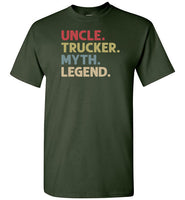 Uncle Trucker Myth Legend Shirt Gift for Truck Driver