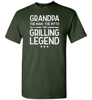 Grandpa the Man the Myth the Grilling Legend Shirt