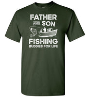 Father and Son Fishing Buddies for Life Matching Shirt for Men