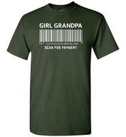 Girl Grandpa Scan for Payment Barcode Shirt