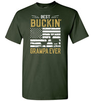 Best Buckin' Grampa Ever Funny Deer Hunting Shirt for Men Grandpa
