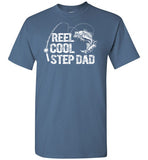 Reel Cool Stepdad Fishing Shirt for Men Gift for Fisherman Stepdad Step Father