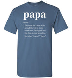Papa Definition Shirt for Men Grandpa