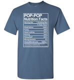 Pop-Pop Nutrition Facts Shirt