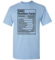 Dad Nutriton Facts Shirt