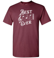 Best Dad Ever Music Notes Shirt