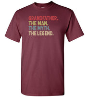Grandfather the Man the Myth the Legend Shirt for Men