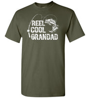 Reel Cool Grandad Fishing Shirt for Men Gift for Fisherman Grandpa