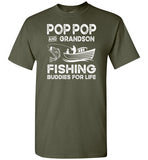 Pop Pop and Grandson Fishing Buddies for Life Matching Shirt for Men and Boys