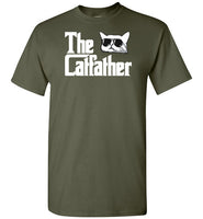 The Catfather Funny Cat Dad Shirt for Men Cat Lovers