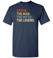 Zayde the Man the Myth the Legend Shirt for Men Gift for Jewish Grandpa