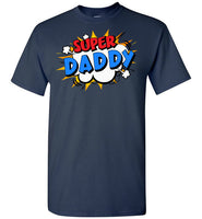 Super Daddy Cartoon Bubble Retro Comic Style Shirt