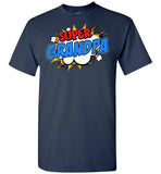 Super Grandpa Cartoon Bubble Retro Comic Style Shirt