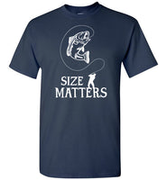 Size Matters Funny Fishing Shirt for Men