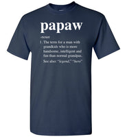 Papaw Definition Shirt for Men Grandpa