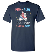 Pink or Blue Pop-Pop Loves You Shirt