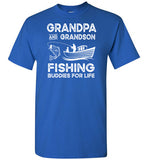 Grandpa and Grandson Fishing Buddies for Life Matching Shirt for Men
