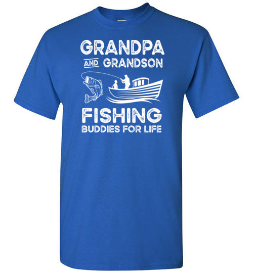 Grandpa and Grandson Fishing Buddies for Life Matching Shirt for