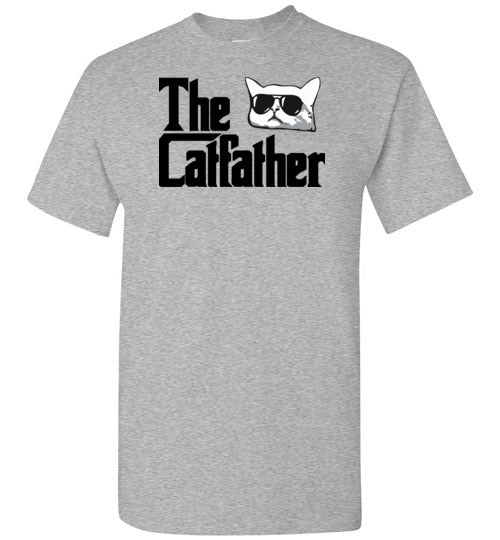 The Catfather Funny Cat Dad Shirt for Men Cat Lovers