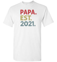 Papa Est 2021 Shirt for Dad to Be