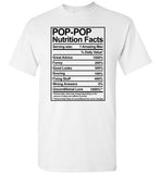 Pop-Pop Nutrition Facts Shirt