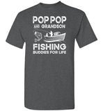Pop Pop and Grandson Fishing Buddies for Life Matching Shirt for Boys