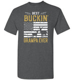Best Buckin' Grampa Ever Funny Deer Hunting Shirt for Men Grandpa
