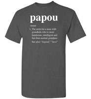 Papou Definition Shirt for Men Grandpa